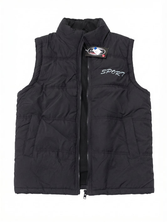 Men's padded sleeveless puffer jacket